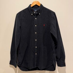 Ralph Lauren Black Flannel Casual Button Down Shirt
